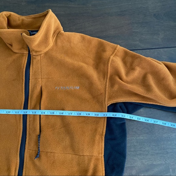 COLUMBIA Orange Fleece Jacket Titanium - Picture 9 of 14